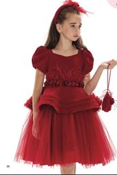 Детска официална рокля Red Victoria 